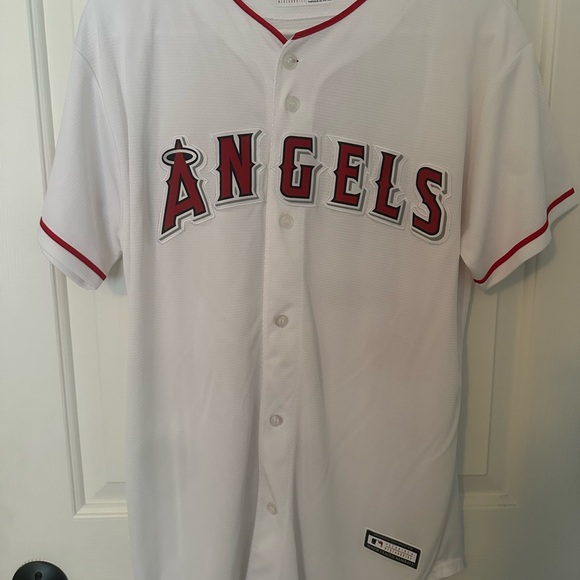 Majestic Angels Baseball Jersey - White - Picture 1 of 3